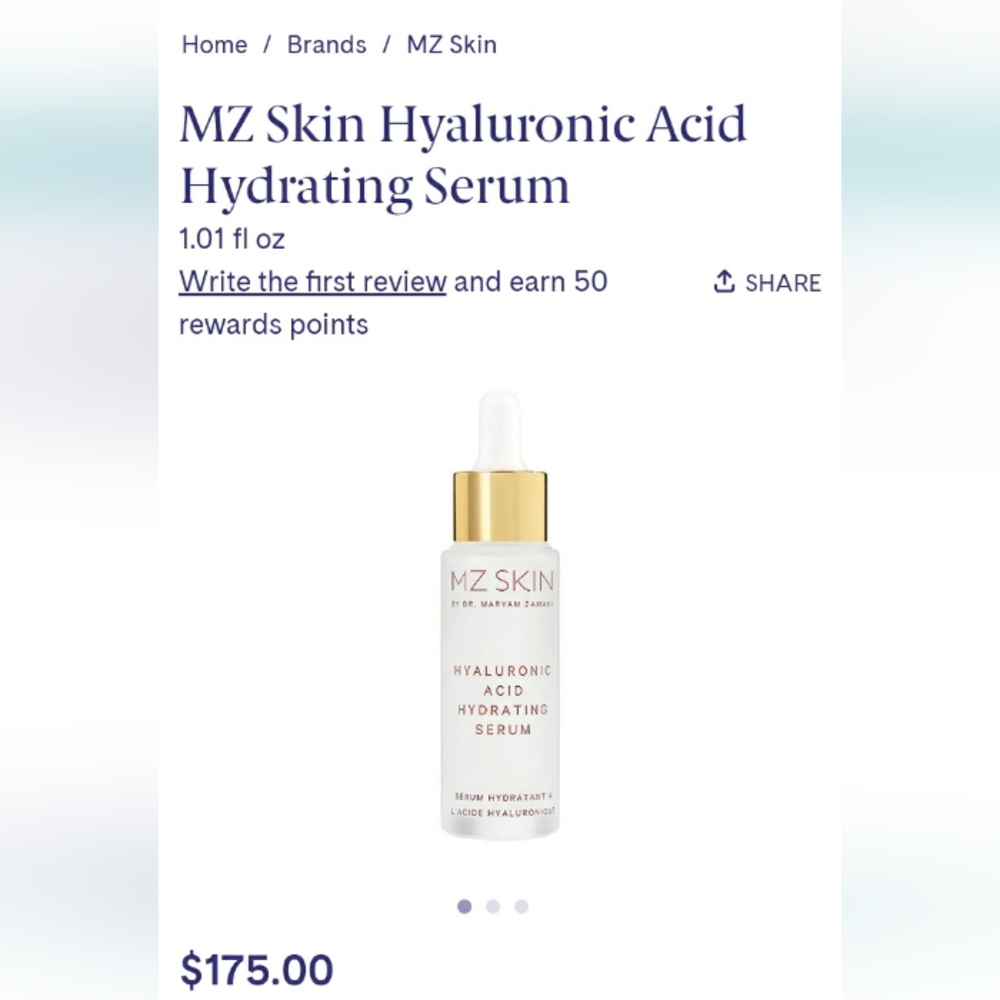 MZ SKIN Hyaluronic Acid Hydrating Serum
